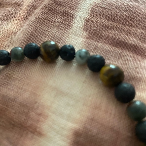 Bracelet African blood beads and tiger eye - Picture 2 of 4